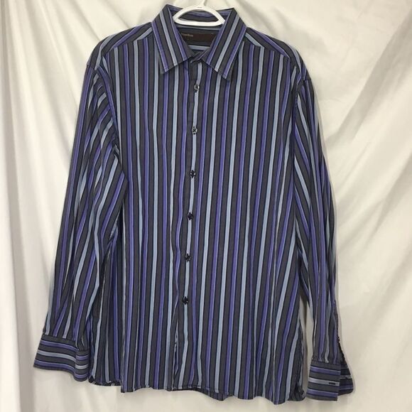 Perry Ellis Cotton Button Down (C8) - Picture 1 of 4